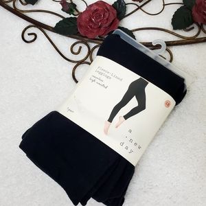 🆕️ A New Day Fleece Lined Leggings Seamless High Waisted Black 1 Pair Size 1X